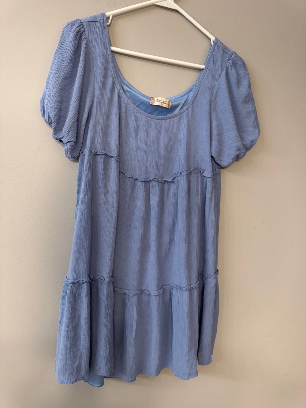 Alter’d State Tiered Light Blue Dress medium